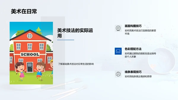 美术创作基础教学PPT模板