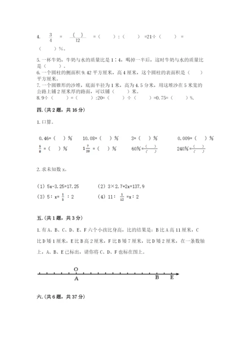 人教版数学小升初模拟试卷附完整答案【名师系列】.docx