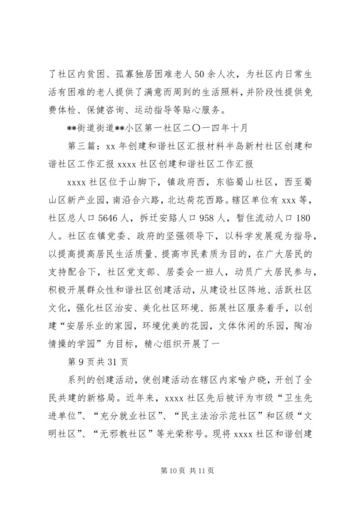 健康社区创建汇报材料.docx