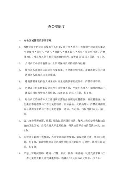 小型公司基本行政制度汇编.docx