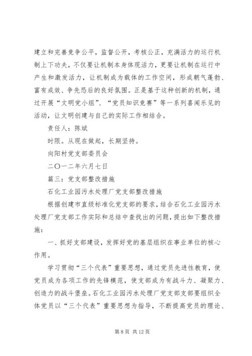 篇一：党支部存在问题及整改措施.docx