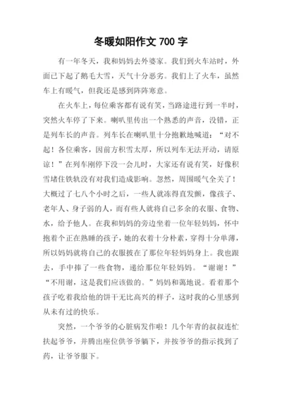 冬暖如阳作文700字-1.docx