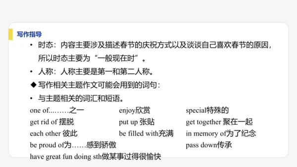 【学霸提优】Unit 4 Time to celebrate  单元复习课件  外研版（2024）英