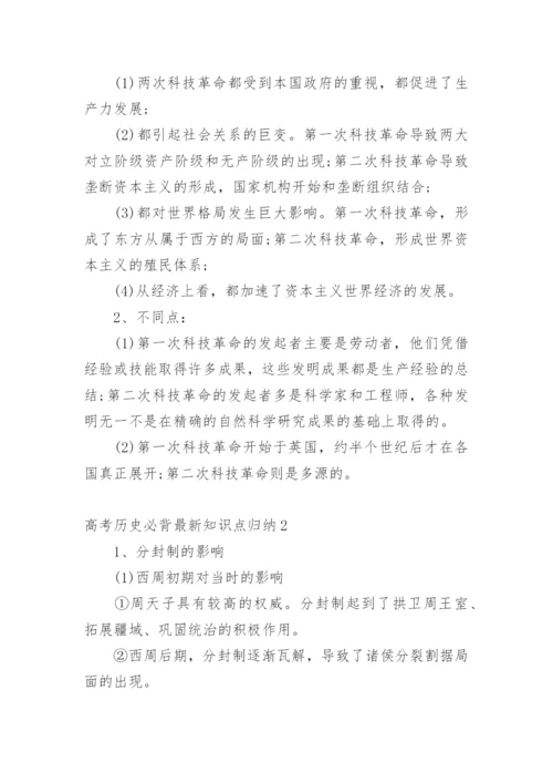 高考历史必背最新知识点归纳.docx