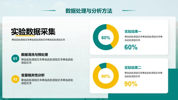 绿色简约风毕业论文答辩设计开题报告PPT模板