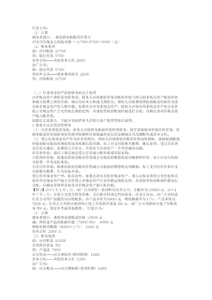 《企业会计准则——债务重组》指-南.docx