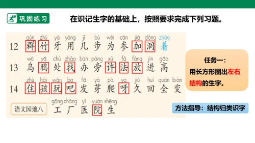 部编1A 第8单元 第2课 会认的字 课件