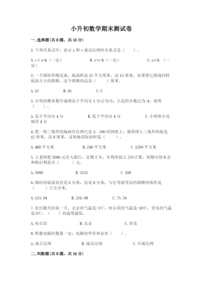 小升初数学期末测试卷及一套完整答案.docx
