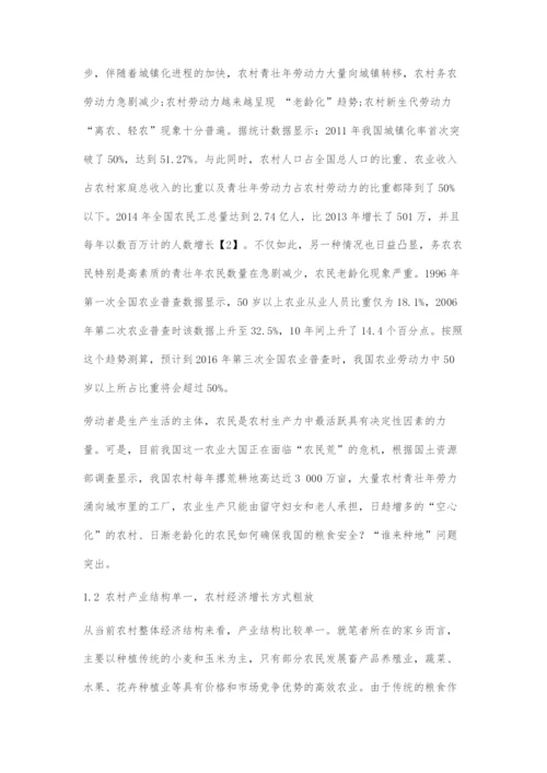 大数据下我国农村经济发展存在的问题与对策.docx