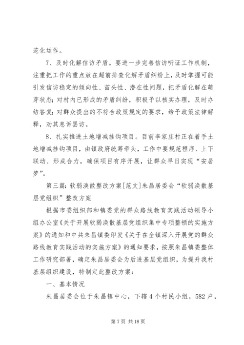软弱涣散村整改方案.docx