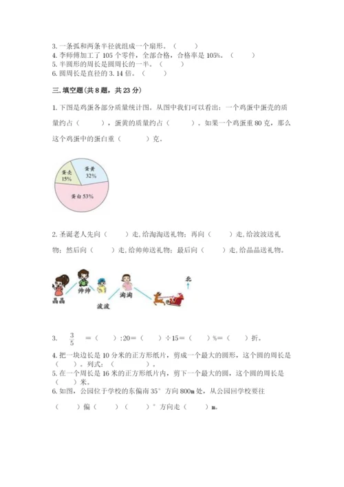 人教版六年级上册数学期末测试卷1套.docx