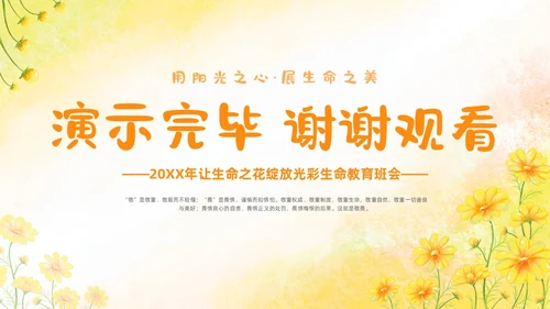 敬畏规则行有所止生命教育主题班会PPT课件