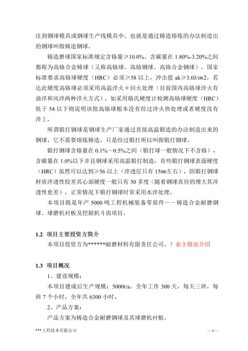 年产5000吨耐磨材料项目可行性研究报告.docx