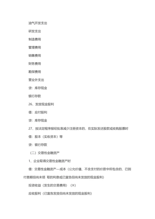 最新会计分录大全.docx