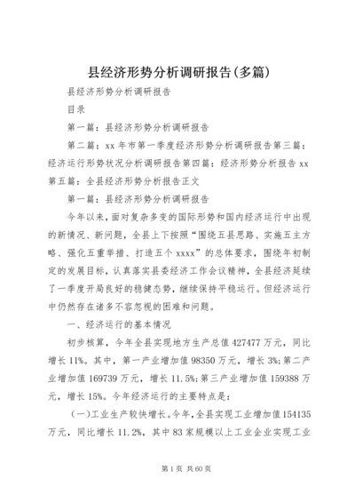 县经济形势分析调研报告(多篇) (4).docx