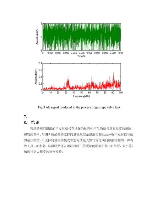 声发射检测和支持向量机的管道阀门泄漏的应用