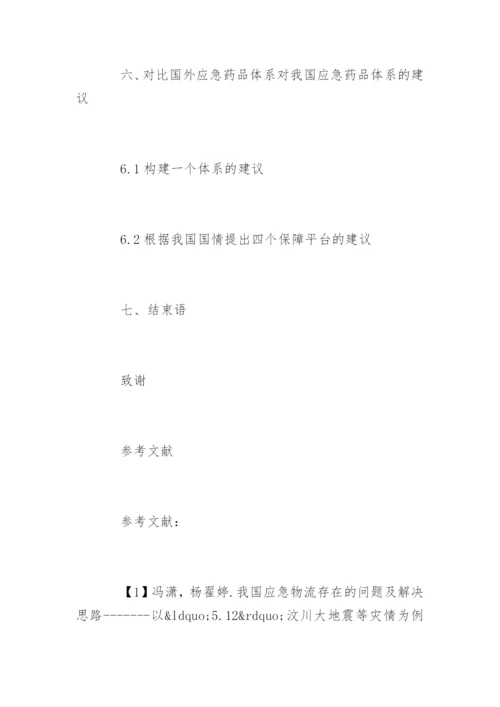 管理科学专业毕业论文开题报告.docx