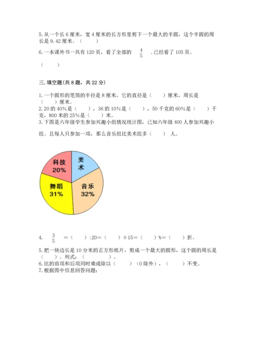 人教版六年级上册数学期末测试卷【考点提分】.docx