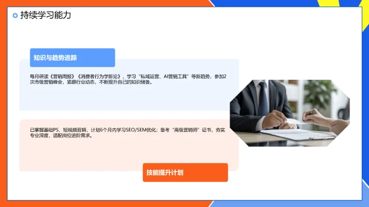 工商管理专业大学生求职个人能力综合展示职业生涯规划PPT模版