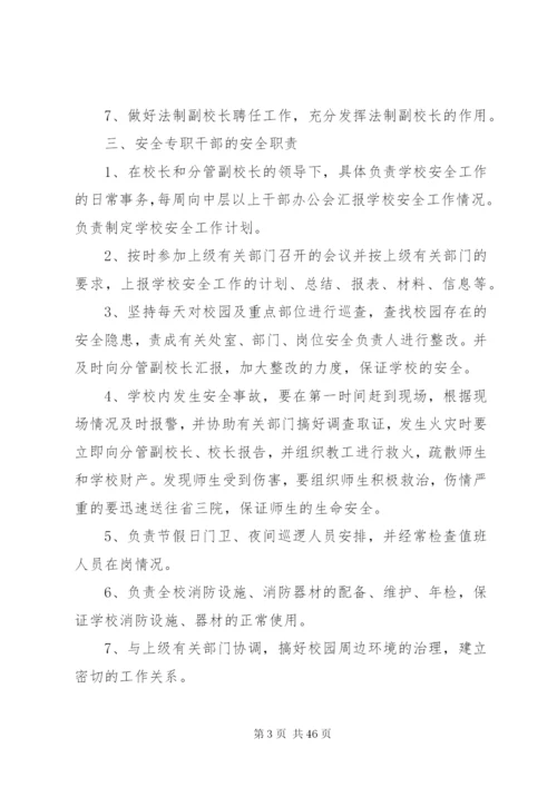 学校安全工作岗位责任制度.docx