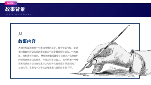 刘慈欣《赡养人类》科幻小说读书分享会PPT模板