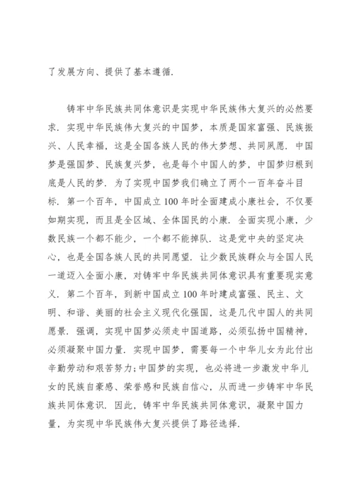 筑牢中华民族共同体意识发言稿.docx