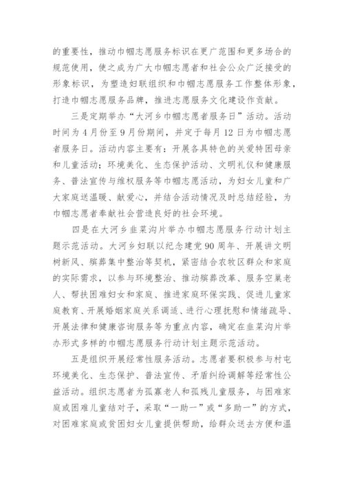 巾帼志愿者活动方案.docx