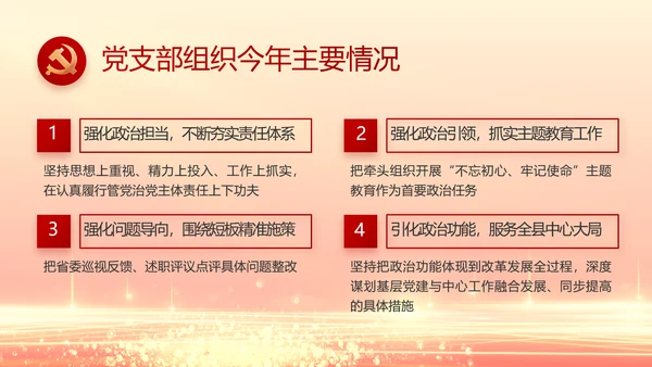 红色党建党支部党员主题党日微党课PPT