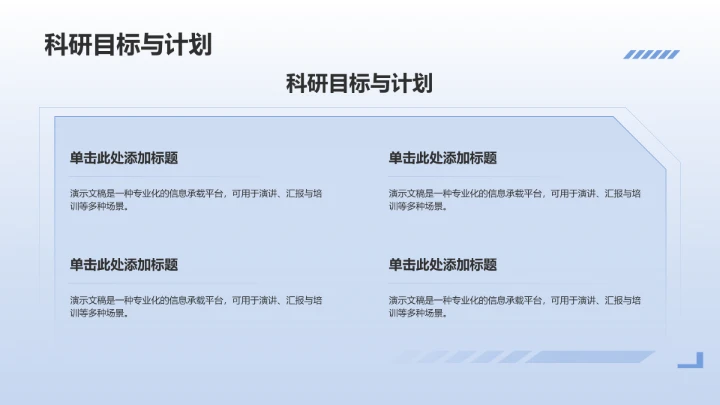 组会科研进度
汇报PPT模板