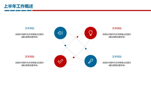 时尚精美上半年年中工作报告及下半年工作计划PPT模板