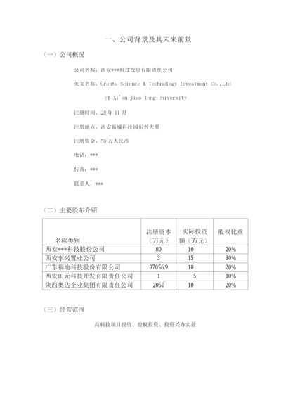开元投资公司项目可研报告.docx