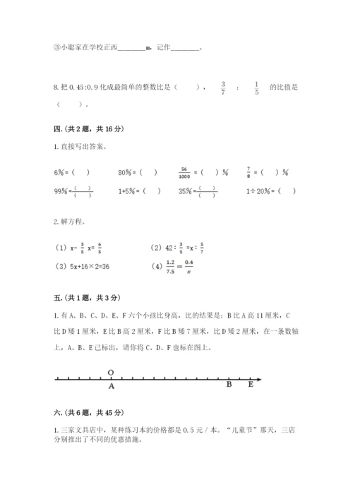 北师大版六年级数学下学期期末测试题及参考答案【典型题】.docx