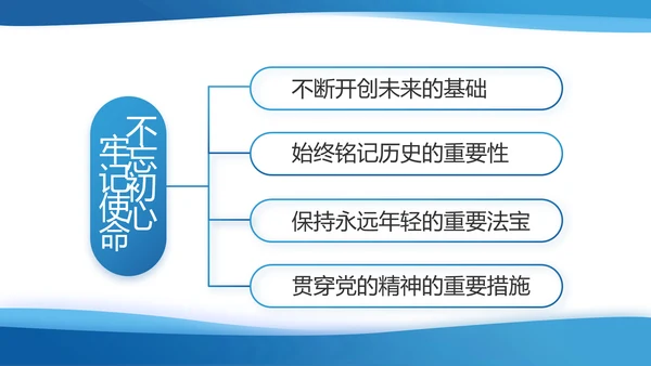 蓝色大气党建党支部年终工作总结PPT