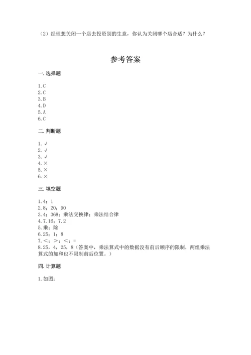 人教版四年级下册数学期末测试卷汇总.docx