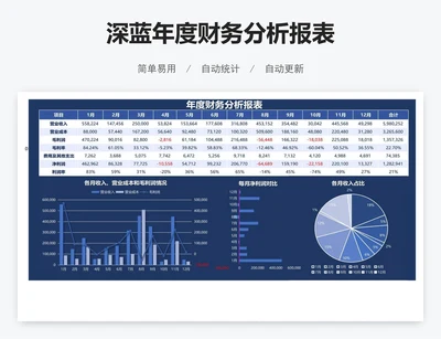 深蓝年度财务分析报表