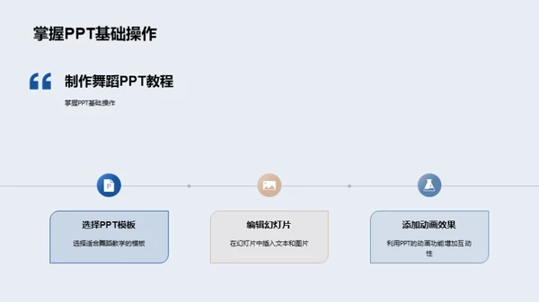 舞蹈课堂 PPT教程