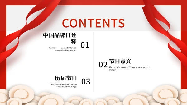 中国品牌日世界分享通用PPT模板