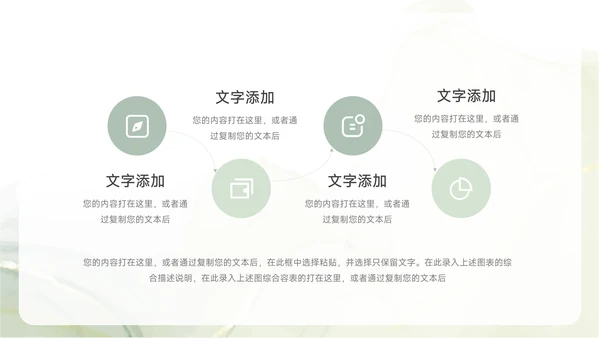 绿色纹理质感文化培训PPT模板