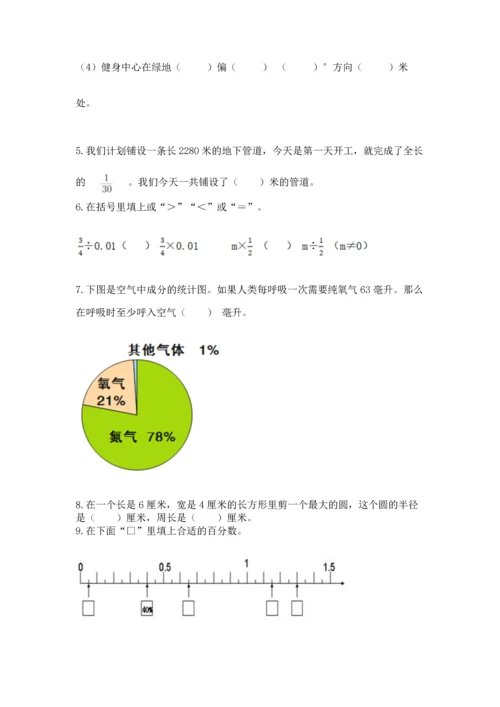 小学六年级上册数学期末测试卷附答案【典型题】.docx