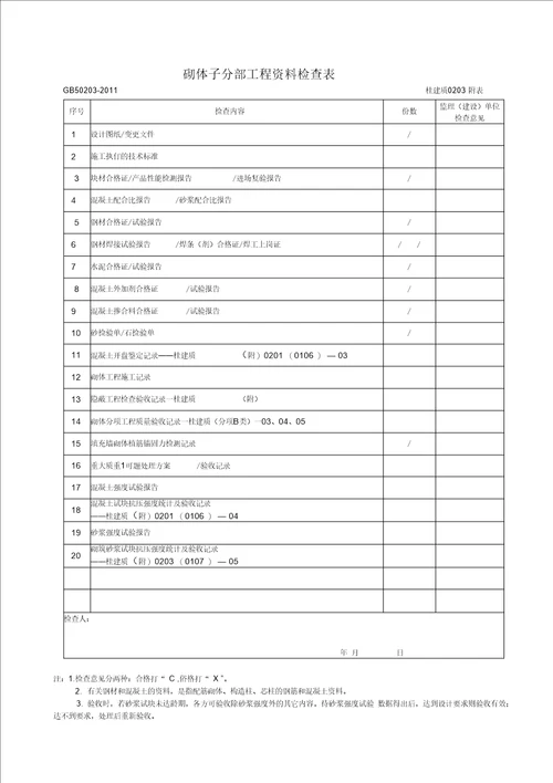 《砌体结构工程施工质量验收规范》