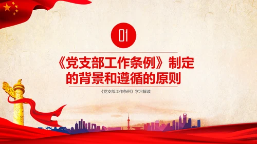 中国共产党支部工作条例学习解读党课PPT