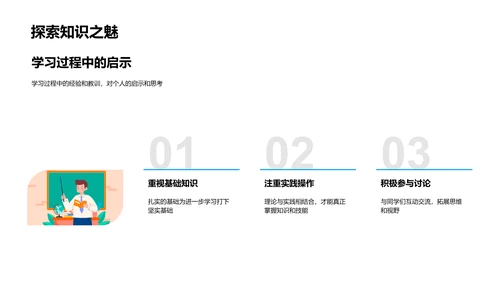 学科学习总结报告PPT模板