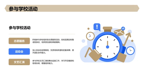 黄色3D风新生自我介绍PPT