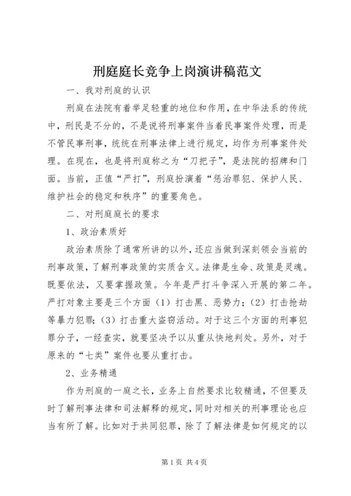 刑庭庭长竞争上岗演讲稿范文.docx