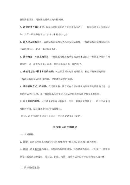 2023年法理学知识点整理.docx