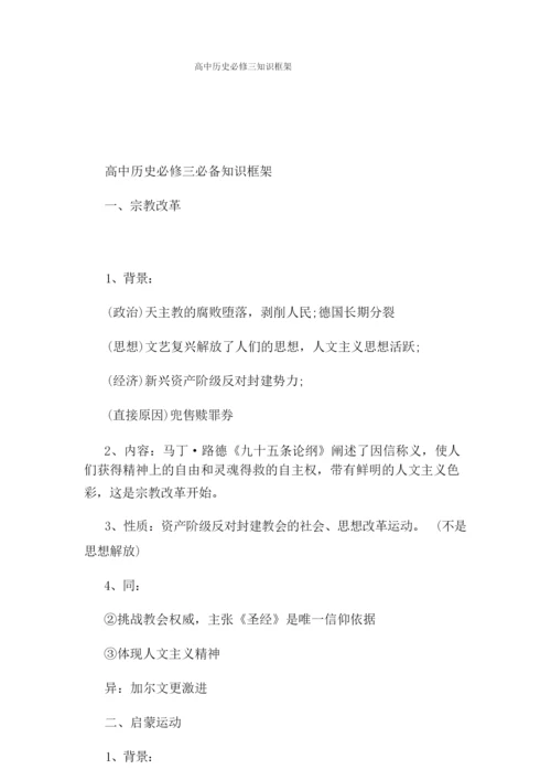 高中历史必修三知识框架.docx