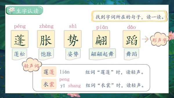 【核心素养】部编版语文三年级下册-3. 荷花 第1课时（课件）