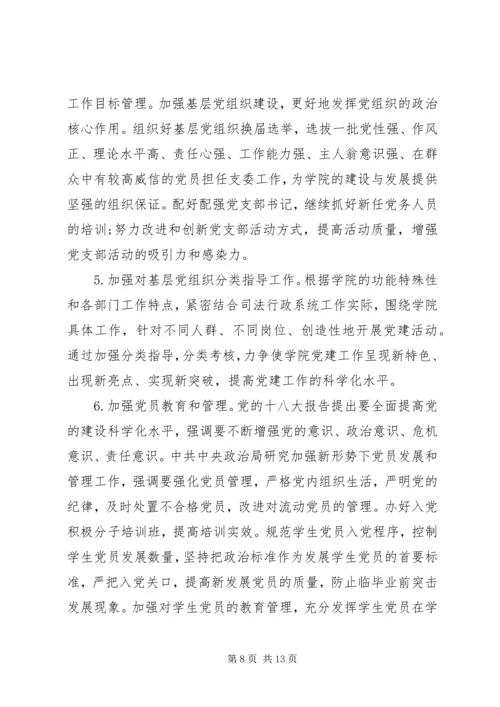 学院党建工作会议报告 (2).docx