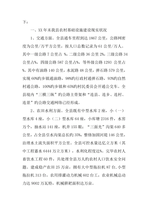 农村基础设施建设基本情况调研报告.docx