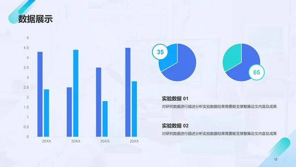 蓝色商务医学专业毕业论文答辩PPT